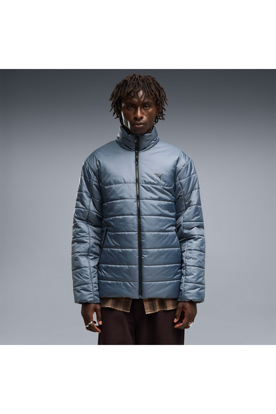 Puma Essentials Padded Men's Blue Stand Collar Coat