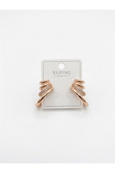 Ethab Ticaret Glb-Stl41414 Multi-Look Hoop Earrings - Rose
