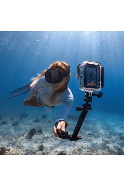 Insta360 Ace Pro 2 Black Waterproof Camera Case with Double Pin Holder