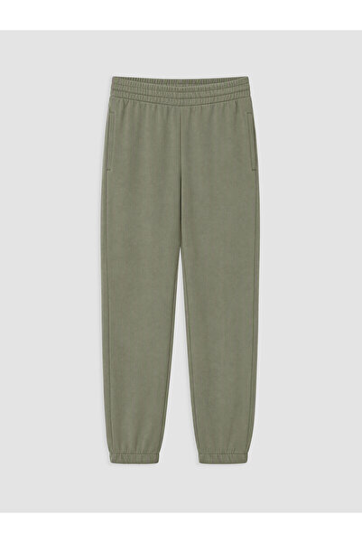 LC Waikiki Two Mt Shop Quality Green Elastic Waist Women's Jogger Sweatpants