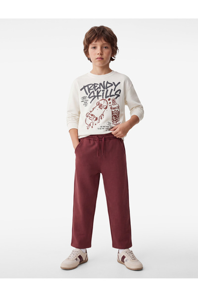 Koton Pockets and Tie-Waist Belted Oversize Barrel Sweatpants