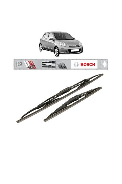 Bosch Set of 2 wipers NISSAN MICRA IV (K13K, K13KK) from 2010-2015, Classic S...