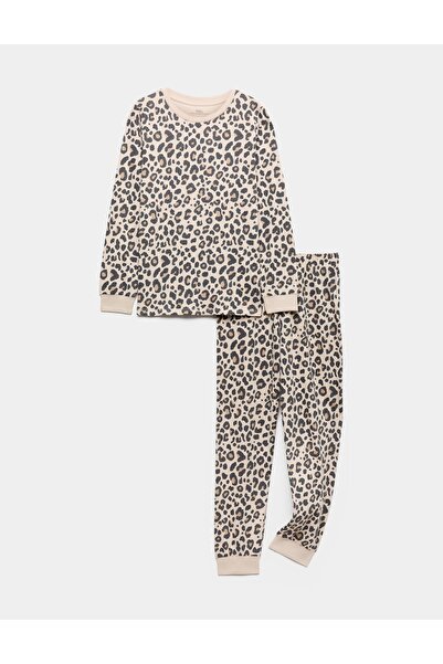 Marks & Spencer Leopar Desenli Uzun Kollu Pijama
