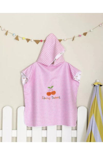 Nima Home Παιδικό Πόντσο Παραλίας Κερασένιο Γλυκό