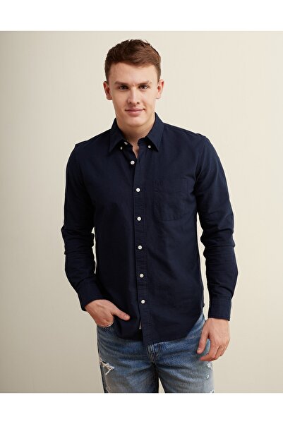 AMERICAN EAGLE AE Slim Fit Everyday Oxford Button-Up Shirt