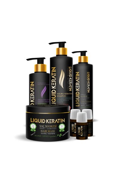 Liquid Keratin Çift Etkili Saç Botoksu No-1 Onarıcı Keratin Bakım Seti- (DAHA...