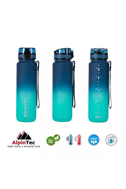 AlpinTec Μπουκάλι Νερού Μπλε-Πράσινο 1000ml Δίχρωμο