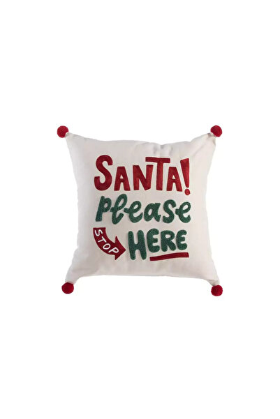 Nef Nef Homeware Χριστουγεννιάτικο Μαξιλάρι Άγιος Βασίλης Παρακαλώ (45Χ45) Νε...