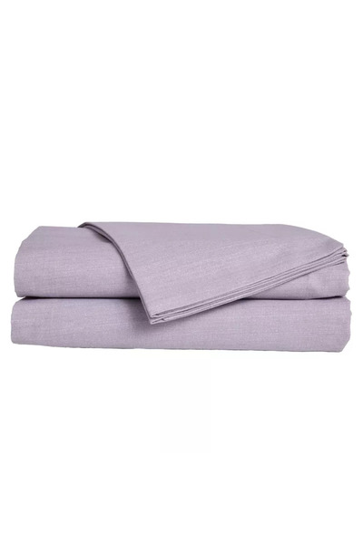 Das Home Σεντόνι με λάστιχο μονό (100Χ200+35) Casual Line 114 - Λιλά