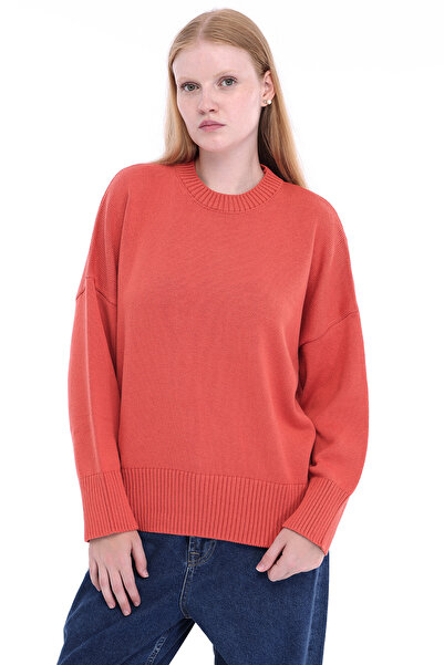 Trist Star Pomegranate Flower Women's 100% Cotton Oversize Plain Knit Drop Sh...