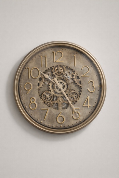Magic Time Ceas Perete Vintage cu Mecanism Rotativ Averion