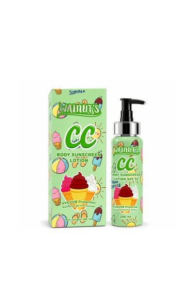 walnut WALNUTS WALNUT'S CC Body Sunscreen Lotion 200 ml- Green