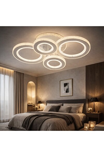 Magic Time Πολυέλαιος LED με Κρύσταλλα 150W Ρυθμιζόμενης Έντασης με Τηλεχειρι...