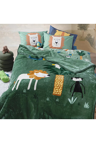Nef Nef Homeware Βελούδινη Κουβέρτα Ζούγκλα Μάνια Νεφ-Νεφ Οικιακά Είδη