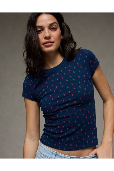 AMERICAN EAGLE AE Hey Baby Cotton Slub Tee