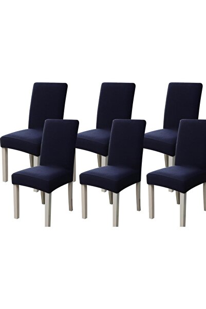 Generic Chair Covers, Stretch Dining Chair Slipcovers, 6-Piece Dining Chair C...