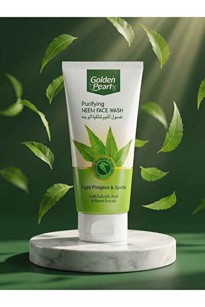 Golden pearl Purifying Neem Face Wash - 75ml | Fight Pimpies & Spots With Salicylic Acid & Neem Extract
