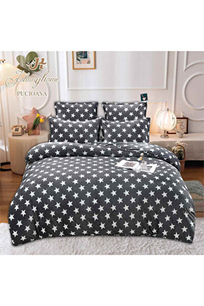 Pucioasa Home Lenjerie pufoasa cocolino cu 2 fete, pat 2 persoane, 6 piese, a...