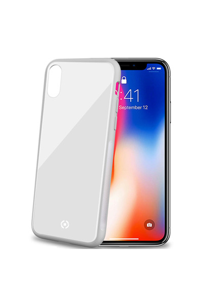 Celly Diamond Cover iPhone ΧS Max Λευκό