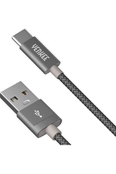 Yenkee Καλώδιο Δεδομένων USB/Type-C 1μ Γκρι
