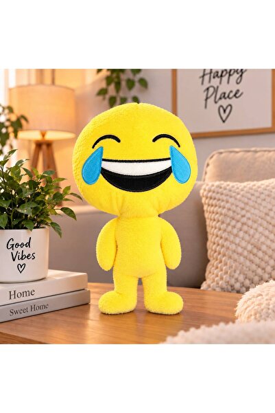 30 cm Sarı Emoji Peluş Oyuncak – Sevimli ve Eğlenceli Yüz İfadeleri – Model Seçenekli