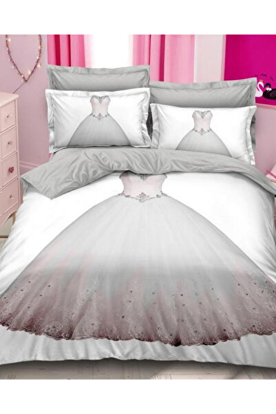 Pucioasa Home Lenjerie de pat cu 2 fete, imprimeu 3D, tesatura tip finet, 6 p...