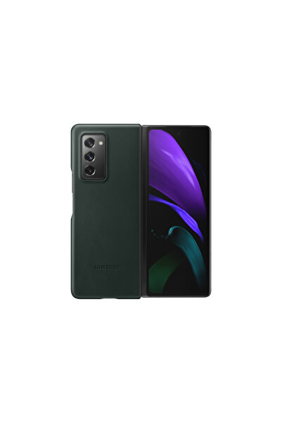 Samsung Leather Cover Galaxy Z Fold 2 Σκούρο Πράσινο