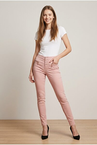 OEM Pantaloni dama casual eleganti slim fit cu talie foarte inalta sistem cu ...