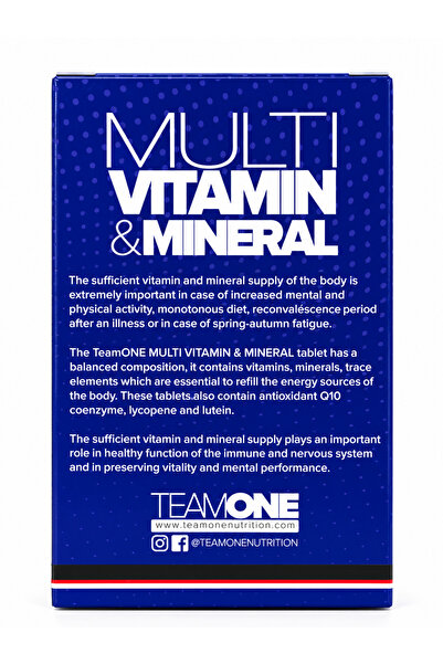 TEAM-ONE TeamOne Multivitamin & Mineral 30 Tablets