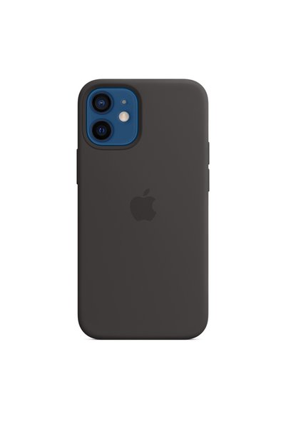 Apple Θήκη σιλικόνης iPhone 12 mini με MagSafe Μαύρη