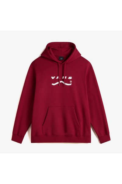 Vans سترة رياضية رجالية من Deteremined بلون عنابي