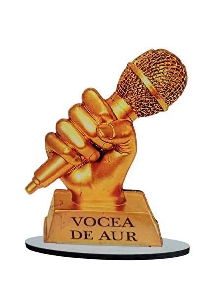 magazinu de gravura Trofeu Vocea de Aur - Statueta Microfon - Premiu muzical
