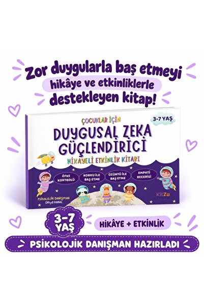 kitza yayınları 3-7 YAŞ ÇOCUKLAR İÇİN DUYGUSAL ZEKA GÜÇLENDİRİCİ HİKAYELİ ETK...