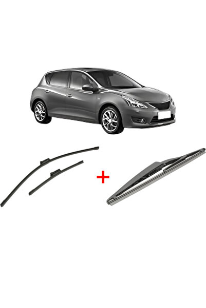 Bosch Set of 3 wipers NISSAN PULSAR Hatchback (C13) 2012, for windshield and ...