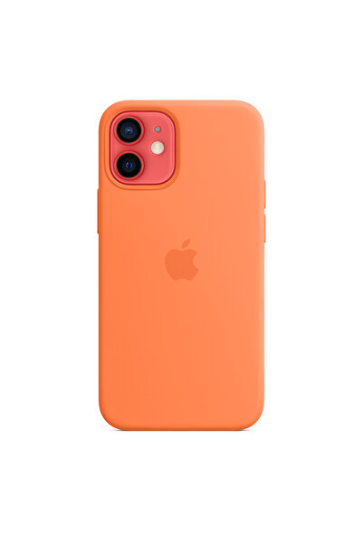 Apple Silicone Case iPhone 12 mini with MagSafe Πορτοκαλί