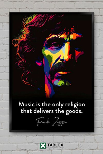 tablomaxtbx Frank Zappa Muzician Muzică rock Artă Portret Decor de perete Tab...