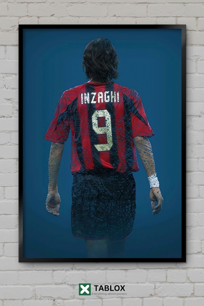 tablomaxtbx Filippo Inzaghi Football Soccer Player Italy Portrait Frame View ...