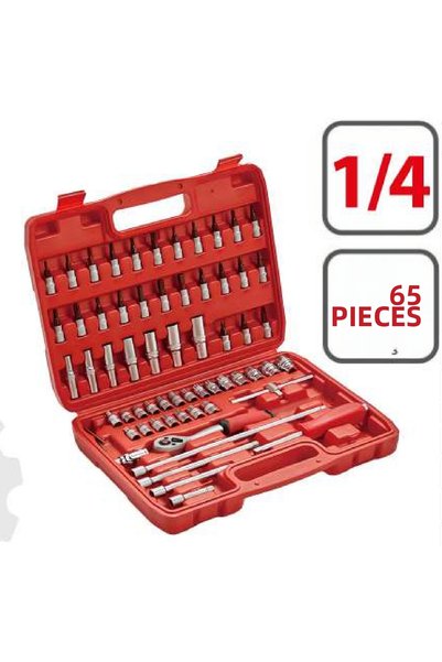 ARMProfessional Arm Professional 65 Piece 1/4 Inch Socket and Bit Set