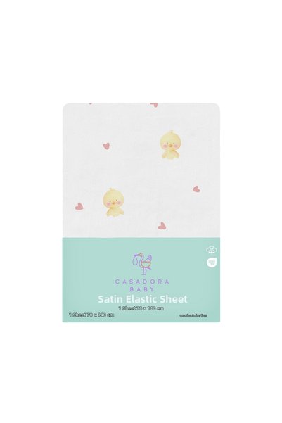 Casadora Baby Milo 100% Organic Cotton Baby Fitted Sheet 70 X 140 cm