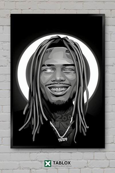 tablomaxtbx Αφίσα μουσικής ραπ χιπ χοπ Fetty Wap, διακοσμητικός πίνακας ζωγρα...