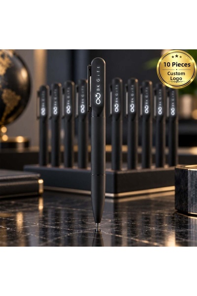 Bk Gift 10 Pieces of 1250 Lighted Metal Ballpoint Pens with Your Logo