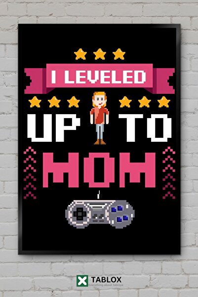 tablomaxtbx Gaming Game Mom Mother Gamer Αφίσα Παίκτριας με κορνίζα Διακοσμητ...