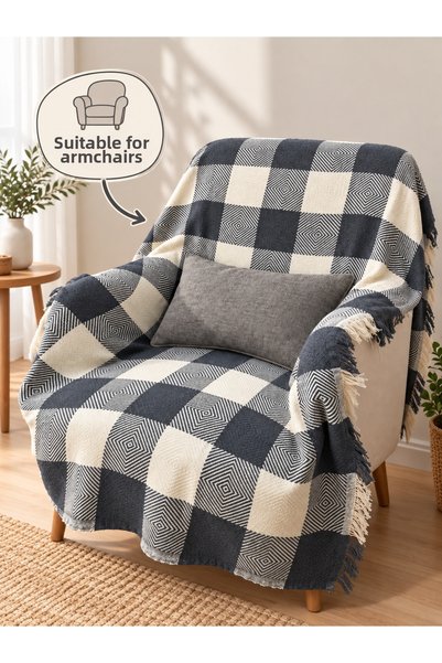 YAREN TEKSTİL Widores Multi-Purpose Natural Sofa Couch Divan Sofa Bed Armchair Cover