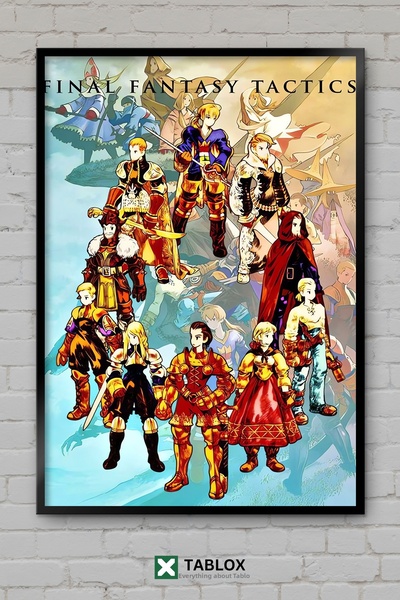 tablomaxtbx Final Fantasy Tactics Tactical Game Art Αφίσα με κορνίζα Διακοσμη...