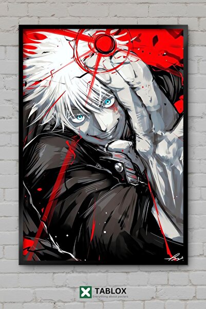 tablomaxtbx Gojo Satoru Kan Blood Jujutsu Kaisen Anime Framed Decorative Mdf ...