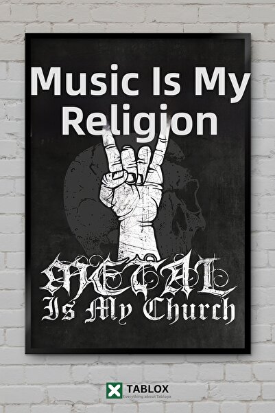 tablomaxtbx Poster cu citat muzical despre muzica heavy metal, tablou decorat...