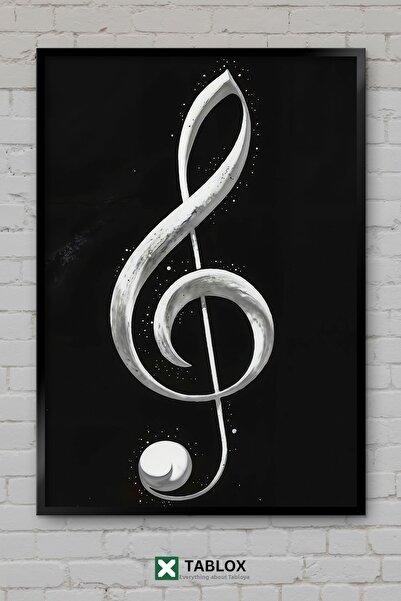 tablomaxtbx Comutator stânga Cheia Sol Notă muzicală Poster artistic Decor de...