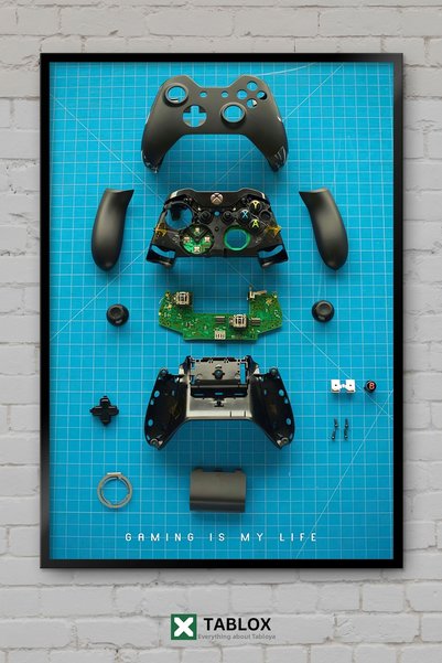 tablomaxtbx Poster retro pentru jocuri de gaming, decor artistic, cadru de pe...