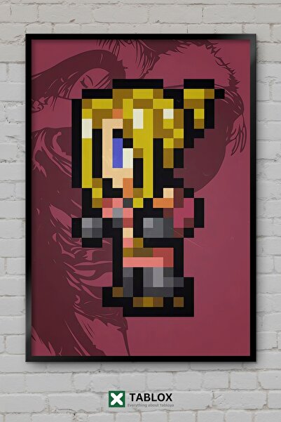 tablomaxtbx Final Fantasy Viii Quistis Pixel Sprite Character Framed Decorati...