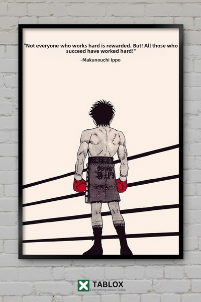 tablomaxtbx Hajime No Ippo Аниме Манга Бокс Боксови спортове Плакат Рамкирана...